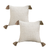 Pillow Textu Throw Cover, Luxurious Rib Knit Ribbed Cotton Throw Pillow