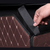 Leather Car Boot Collapsible Foldable Trunk Cargo Organizer Portable Storage Box Coffee/Gold Stitch Medium