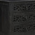 Three Piece Black Solid Wood Bedroom Set