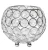 Elegant Designs Elipse Crystal Circular Bowl Candle Holder, Flower Vase, Wedding Centerpiece, Favor, 4.25 Inch