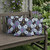 Set of Three Gray Botanical Indoor Outdoor Throw Pillow