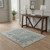 4' X 6' Blue Floral Distressed Area Rug