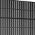 47" Black Metal Indoor Outdoor Rectangular Planter Box