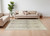6' X 9' Gray and Red Wool Geometric Hand Knotted Area Rug