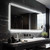 47" Clear Lighted Unframed Bathroom Vanity Mirror
