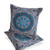 Set of Two Blue And Pink Geometric Indoor Outdoor Throw Pillow