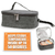 Insulated Lunch Bag for Men Small Lunch Box for Women 3.5 x 7.09 x 5.12 inch with Heat Resistant 3 Layers Fabric Thermo Reflective Lining Keeps Food W
