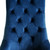 Set of Two Tufted Navy Blue And Clear Upholstered Velvet Dining Side Chairs
