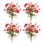 Set of Four 5" Red Artificial