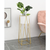 Gold Metal Plant Stand with Flower Pot Holder Corner Shelving Rack Indoor Display