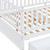 White Wood Full Day Bed With Drawers