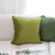 Olive Velvet Pillow Covers Soft Luxury Cushion Cases for Sofa, BedHome Dcor