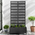 71" X 35" Black Galvanized Metal Rectangular Planter Box