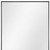 47" Black Metal Framed Bathroom Vanity Mirror