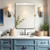 36" Gold Metal Framed Bathroom Vanity Mirror