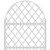 35" White Metal Indoor Outdoor Rectangular Planter Box