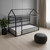 Black Metal Twin House Bed