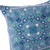 Set of Two Blue White And Green Botanical Indoor Outdoor Throw Pillow