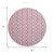 8' Blush And Ivory Ogee Washable Round Rug With UV Protection