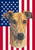 Greyhound - Best of Breed American Flags House and Garden Size