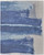 12' X 15' Blue and Ivory Abstract Hand Tufted Area Rug