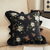 Square Vintage Decorative Embroide Square Throw Pillow