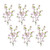 Set of Six 34" Pink Green And Brown Artificial