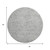 8' Gray And Ivory Abstract Washable Round Rug With UV Protection
