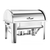Dual Tray Stainless Steel Roll Top Chafing Dish Food Warmer
