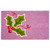 17" X 29" Pink Green And Red Christmas Outdoor Coir Door Mat