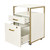16" White Wood Drawer Filing Cabinet