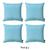 Farmhouse Square and Lumbar Solid Color Throw Pillow Covers Set
