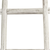 72" White Rustic Six Step Wood Ladder Shelf