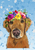 Golden Retriever  Red - Hippie Hound Studios Summer Crown  House and Garden Flags