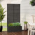 59" X 29" Black Galvanized Metal Rectangular Planter Box