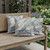 Set of Three Gray And Green Deer Indoor Outdoor Throw Pillow