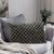 Urban Light Luxury Dark Checke Lumbar Throw Pillow