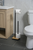 Matte Bamboo & Iron Toilet Paper Holder & Reserve