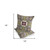 Set of Two Green Cream And Magenta Floral Indoor Outdoor Throw Pillow