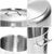 Dual Burners Cooktop Stove L and L Stainless Steel Stockpot Top Grade Stock Pot