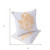 Set of Two Gold And Gray Hamsa Indoor Outdoor Throw Pillow