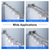 12 Sets of Shower Curtain Hooks Rustproof Stainless Steel Hooks 