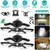 2 Packs LED Garage Lights 160W LED 