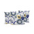 Set of Three Navy Blue Botanical Indoor Outdoor Throw Pillow