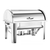 Dual Tray Stainless Steel Roll Top Chafing Dish Food Warmer