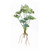 Set of Six 3" Green Artificial