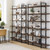 80" Brown Wood Six Tier Etagere Bookcase