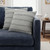 Set of Two 20" Gray And Cool Gray Striped Cotton Throw Pillows