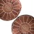 STUFFED leather Moroccan Ottoman pouf