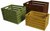Set Of 3 Distressed Wood Crates